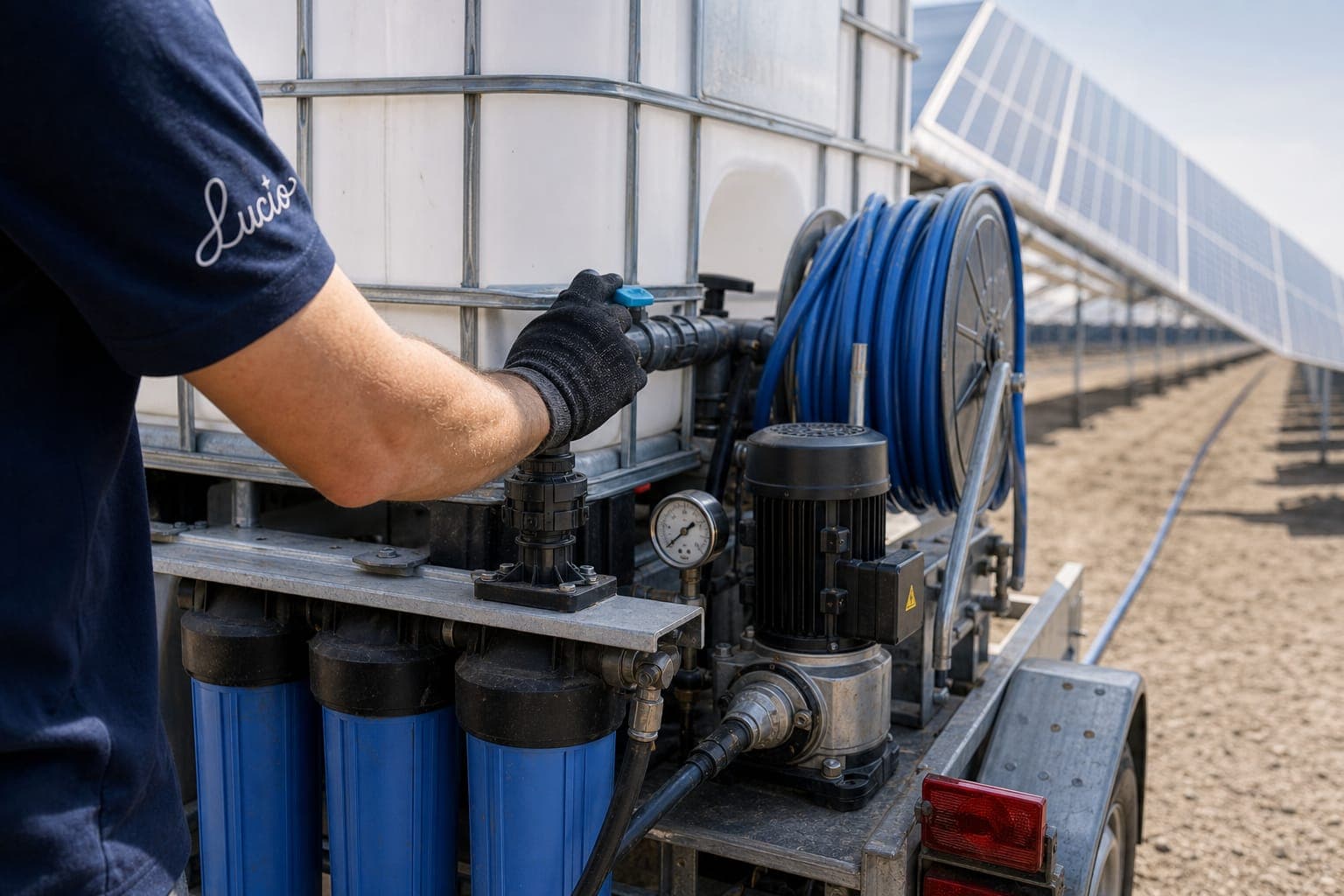 Filtrele instalației de demineralizare, verificate înainte de spălare